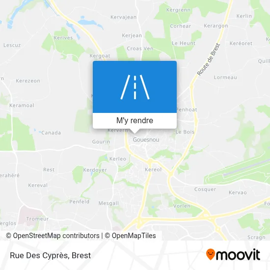 Rue Des Cyprès plan