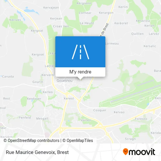 Rue Maurice Genevoix plan