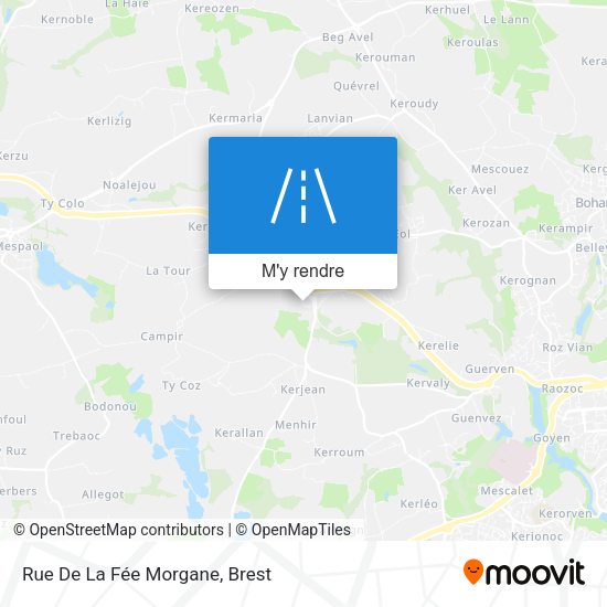 Rue De La Fée Morgane plan