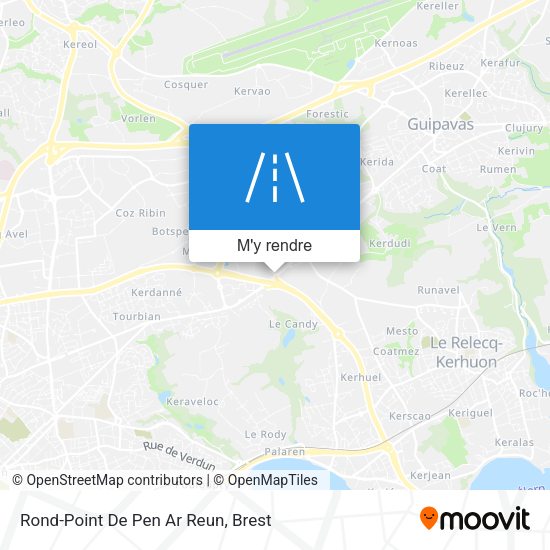 Rond-Point De Pen Ar Reun plan