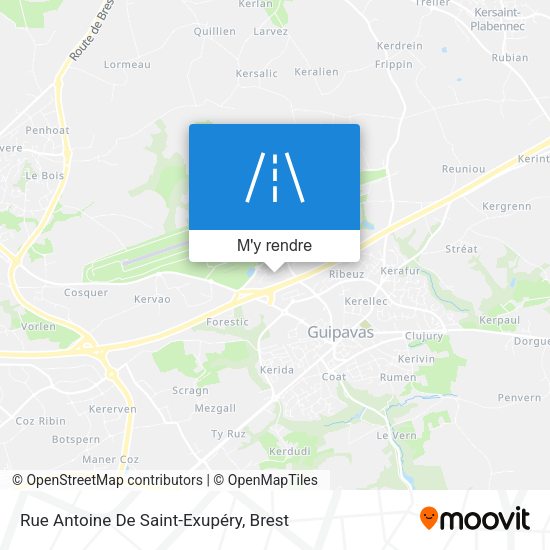 Rue Antoine De Saint-Exupéry plan