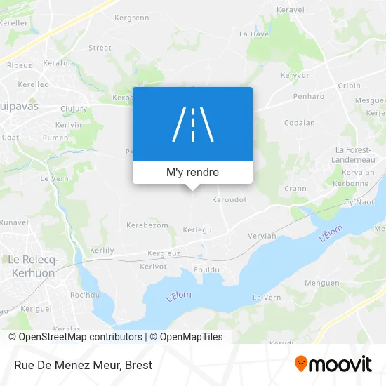 Rue De Menez Meur plan