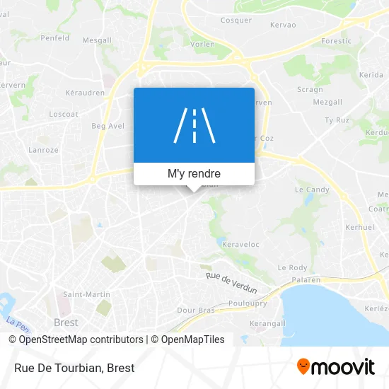 Rue De Tourbian plan