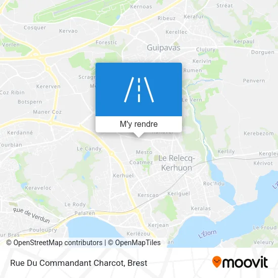 Rue Du Commandant Charcot plan