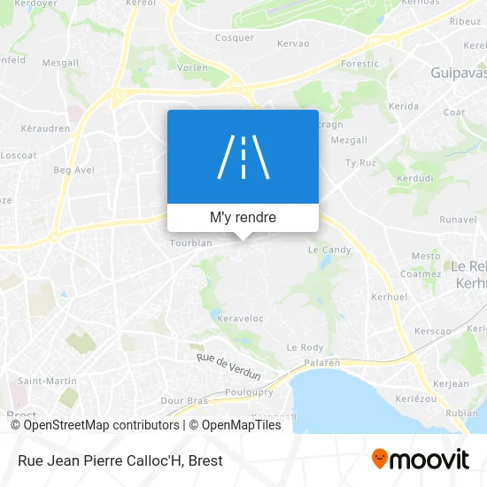 Rue Jean Pierre Calloc'H plan