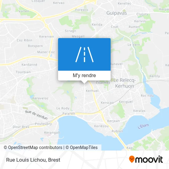 Rue Louis Lichou plan