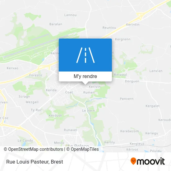 Rue Louis Pasteur plan