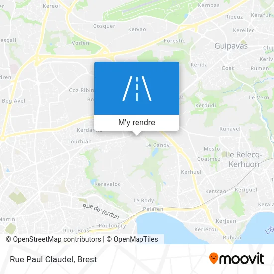 Rue Paul Claudel plan