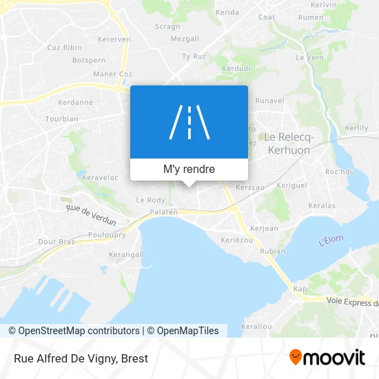 Rue Alfred De Vigny plan