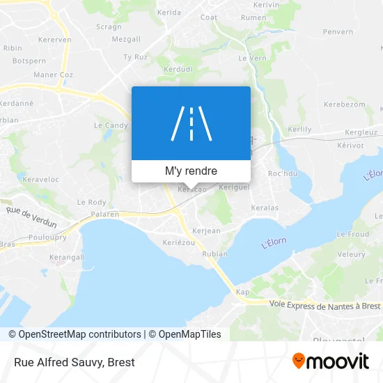 Rue Alfred Sauvy plan