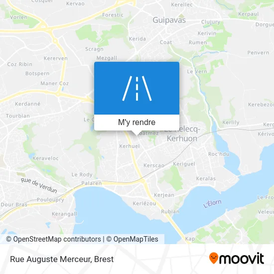 Rue Auguste Merceur plan