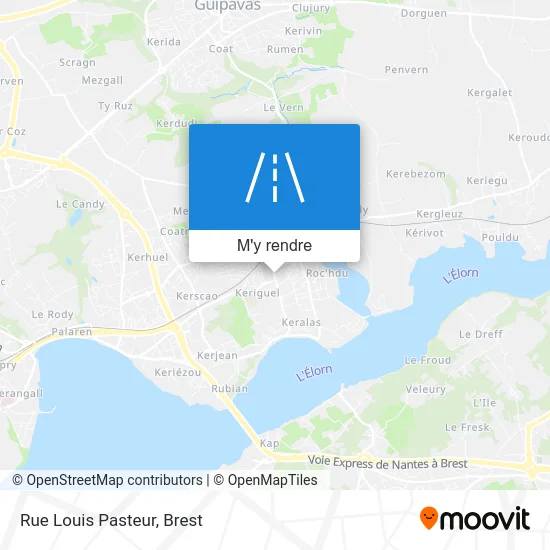 Rue Louis Pasteur plan