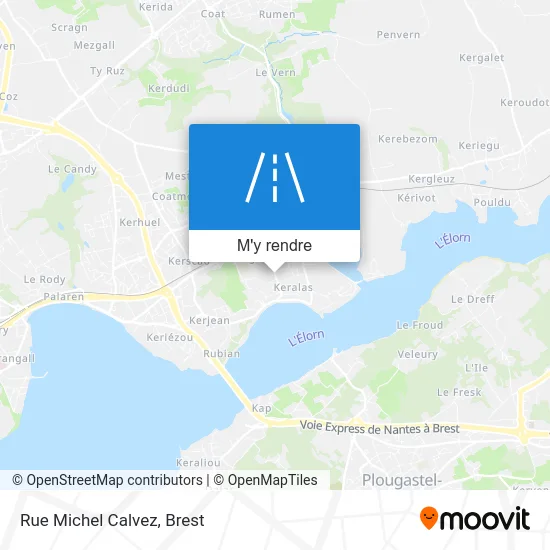 Rue Michel Calvez plan