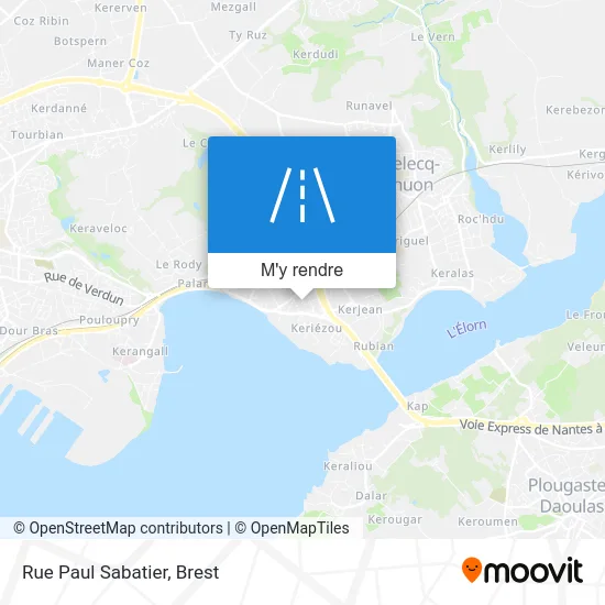 Rue Paul Sabatier plan