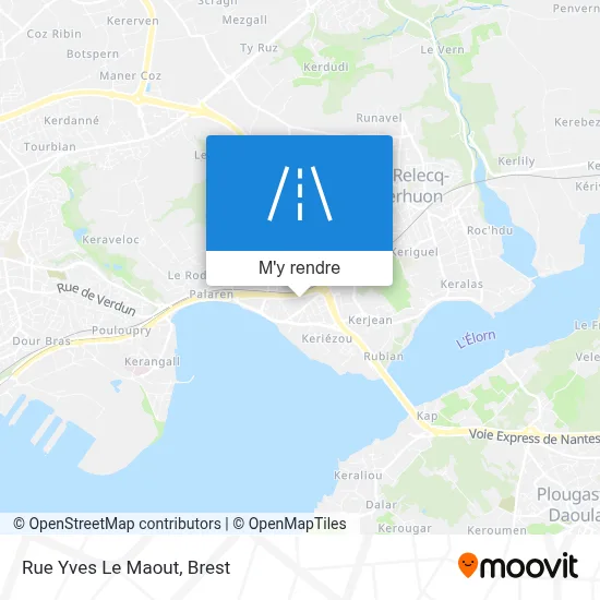 Rue Yves Le Maout plan