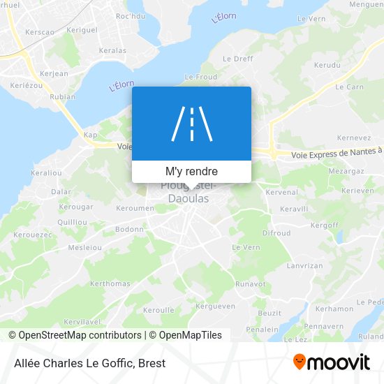 Allée Charles Le Goffic plan