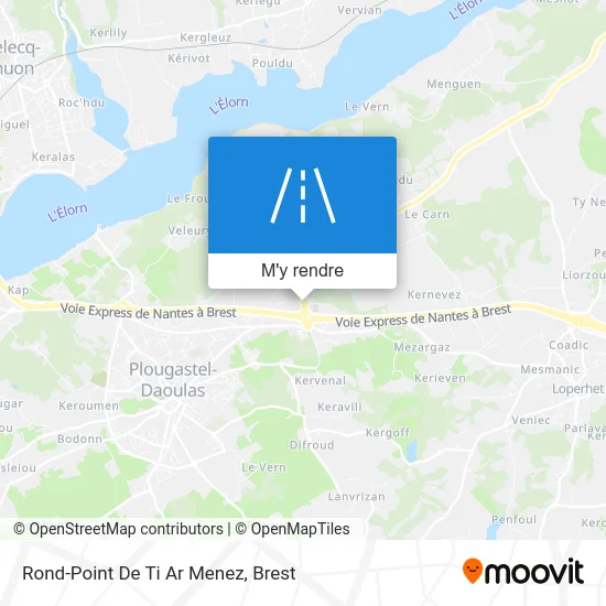 Rond-Point De Ti Ar Menez plan