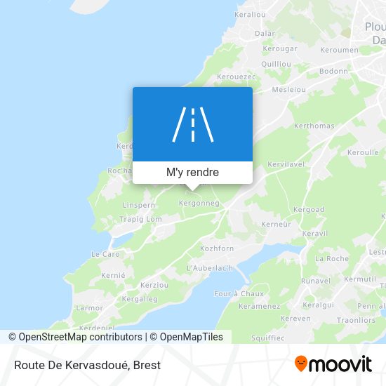 Route De Kervasdoué plan