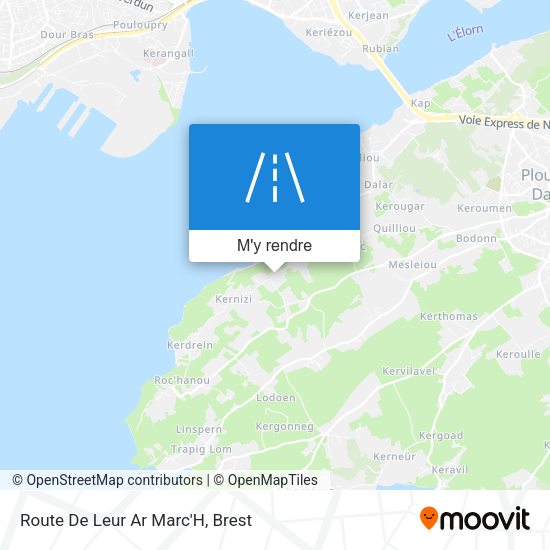 Route De Leur Ar Marc'H plan