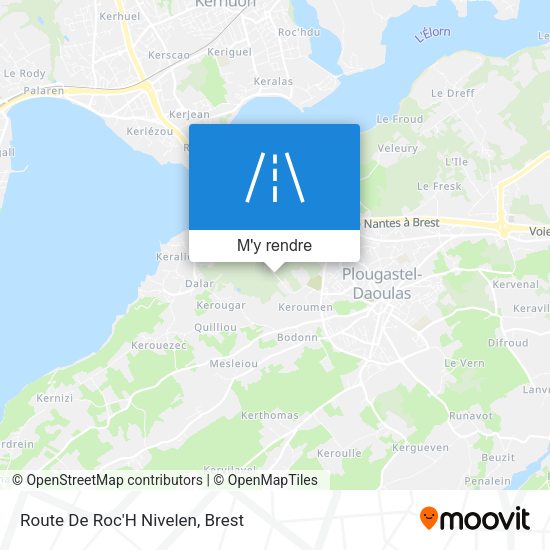 Route De Roc'H Nivelen plan