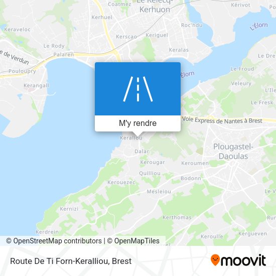 Route De Ti Forn-Keralliou plan