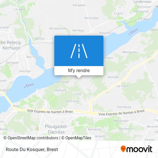 Route Du Kosquer plan