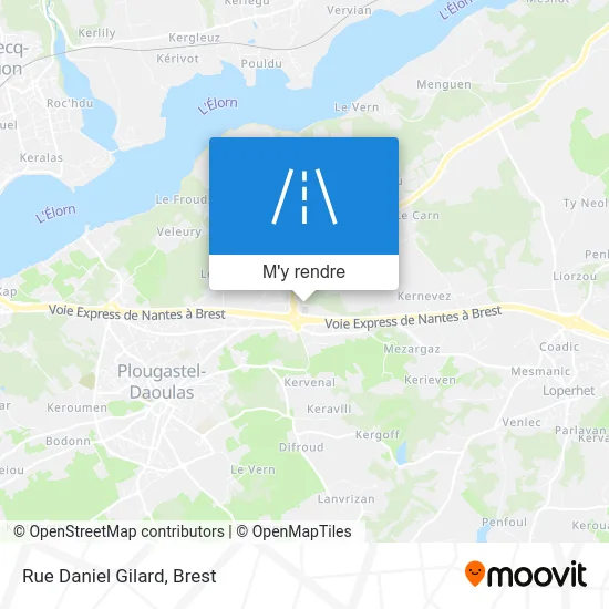 Rue Daniel Gilard plan