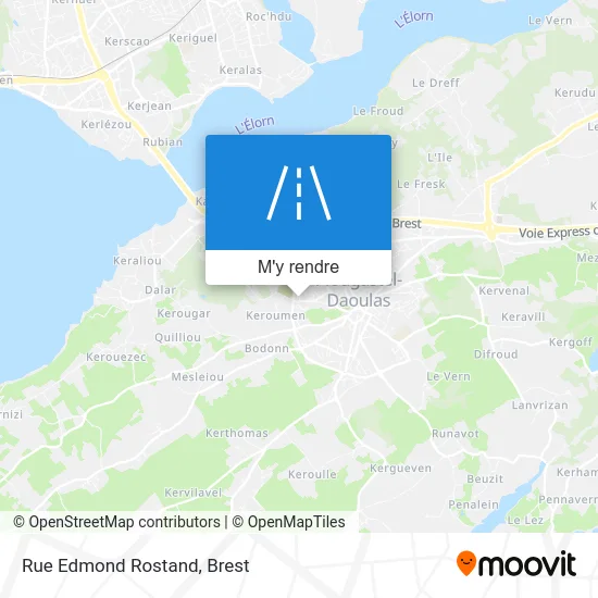 Rue Edmond Rostand plan