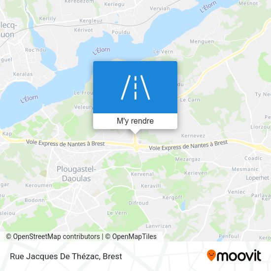 Rue Jacques De Thézac plan