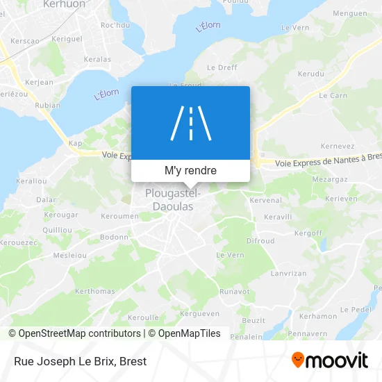 Rue Joseph Le Brix plan