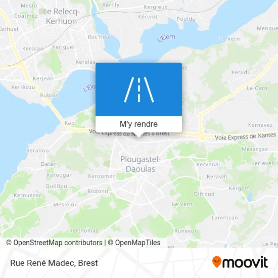 Rue René Madec plan