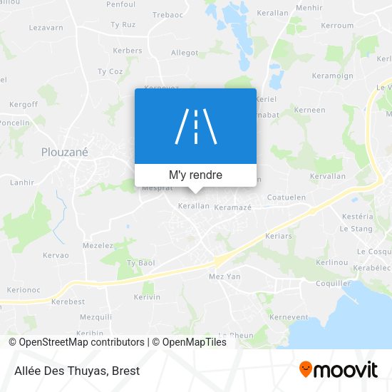 Allée Des Thuyas plan