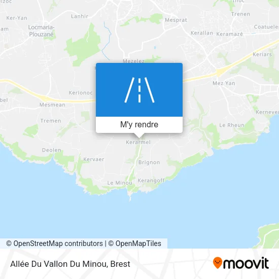 Allée Du Vallon Du Minou plan