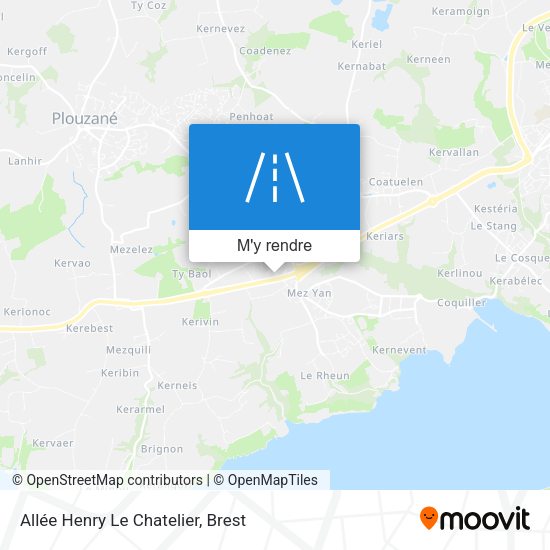 Allée Henry Le Chatelier plan