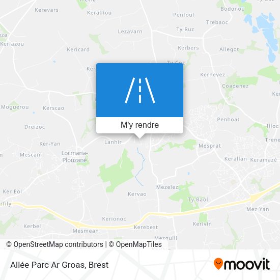 Allée Parc Ar Groas plan