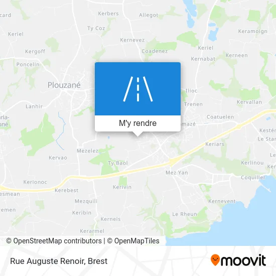 Rue Auguste Renoir plan