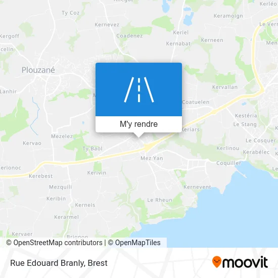 Rue Edouard Branly plan