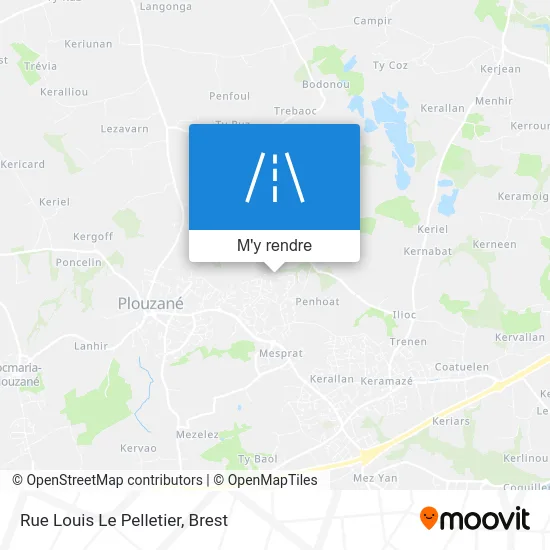 Rue Louis Le Pelletier plan