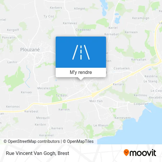 Rue Vincent Van Gogh plan