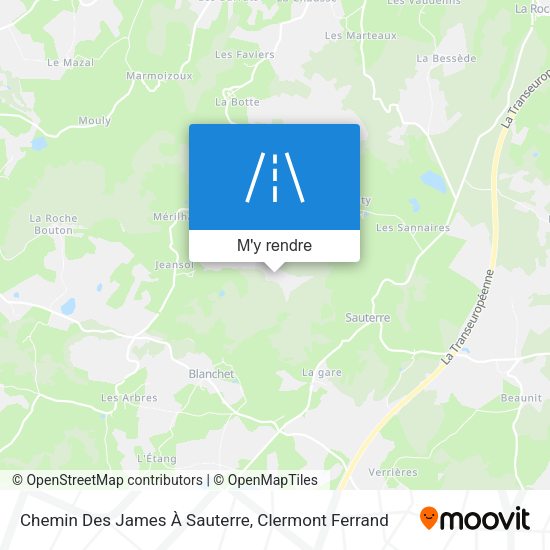 Chemin Des James À Sauterre plan