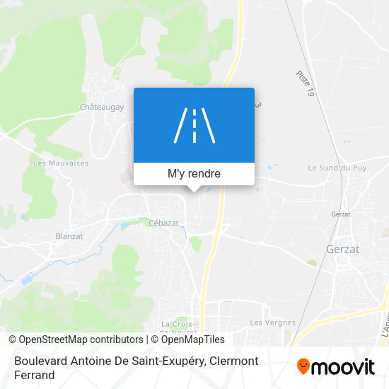 Boulevard Antoine De Saint-Exupéry plan