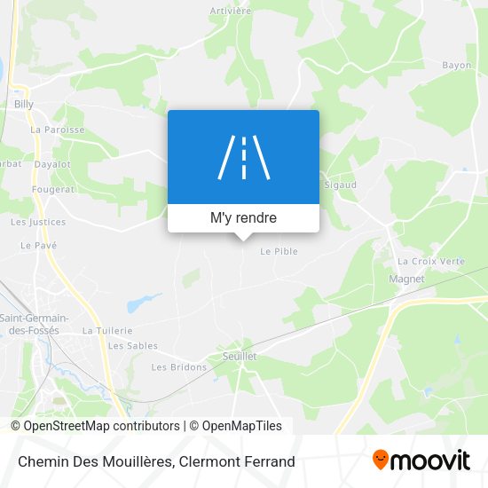 Chemin Des Mouillères plan