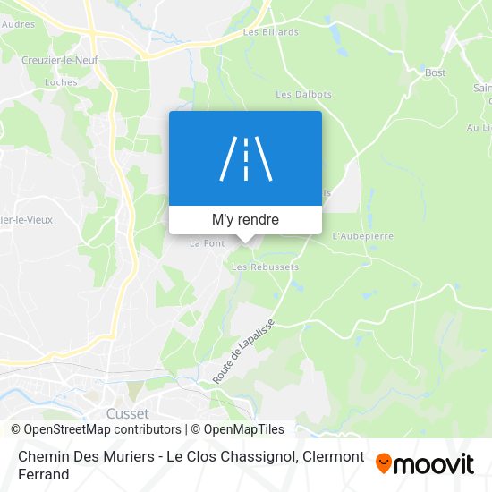 Chemin Des Muriers - Le Clos Chassignol plan