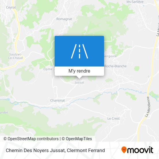 Chemin Des Noyers Jussat plan