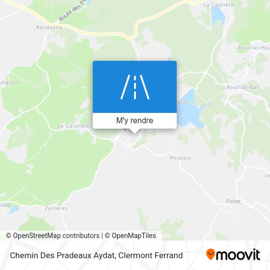 Chemin Des Pradeaux Aydat plan