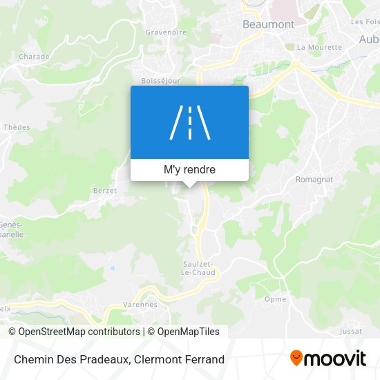 Chemin Des Pradeaux plan