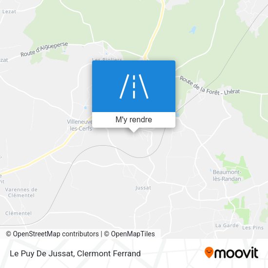Le Puy De Jussat plan