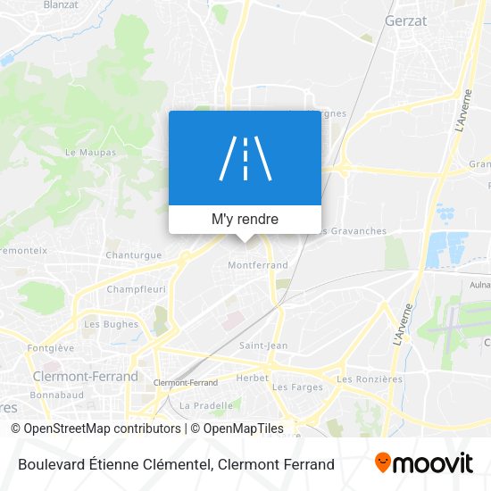 Boulevard Étienne Clémentel plan