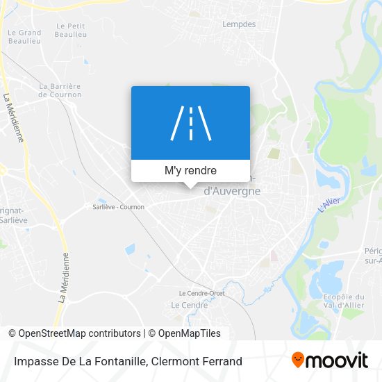 Impasse De La Fontanille plan