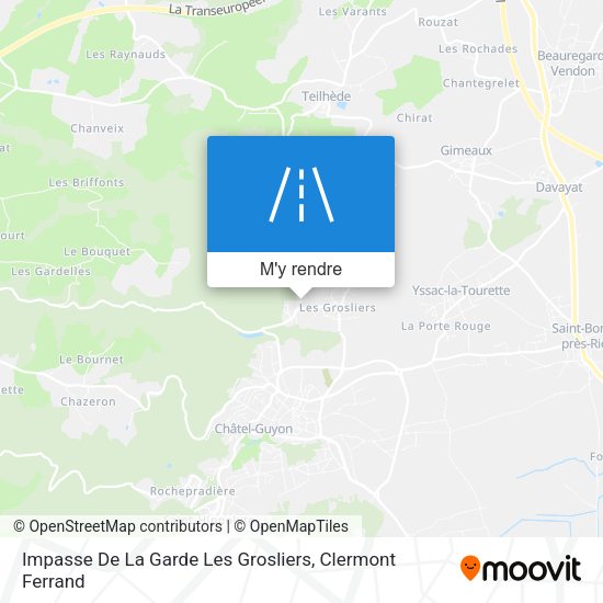 Impasse De La Garde Les Grosliers plan